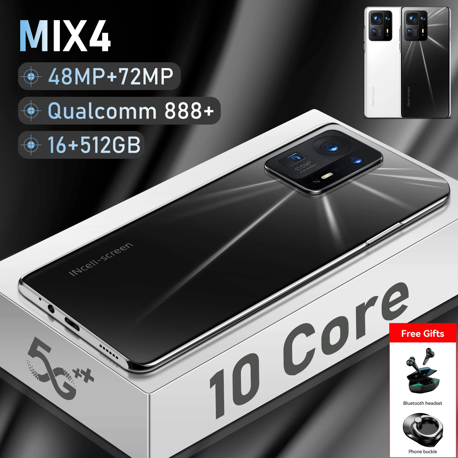 Global Version Mix4 5g Qualcomm 888+7.3 Inch Android Os 12 7300mah 16gb 1t Cell Phones Smartphones Unlocked 4g Cellphone
Global Version Mix4 5g Qualcomm 888+7.3 Inch Android Os 12 7300mah 16gb 1t Cell Phones Smartphones Unlocked 4g Cellphone