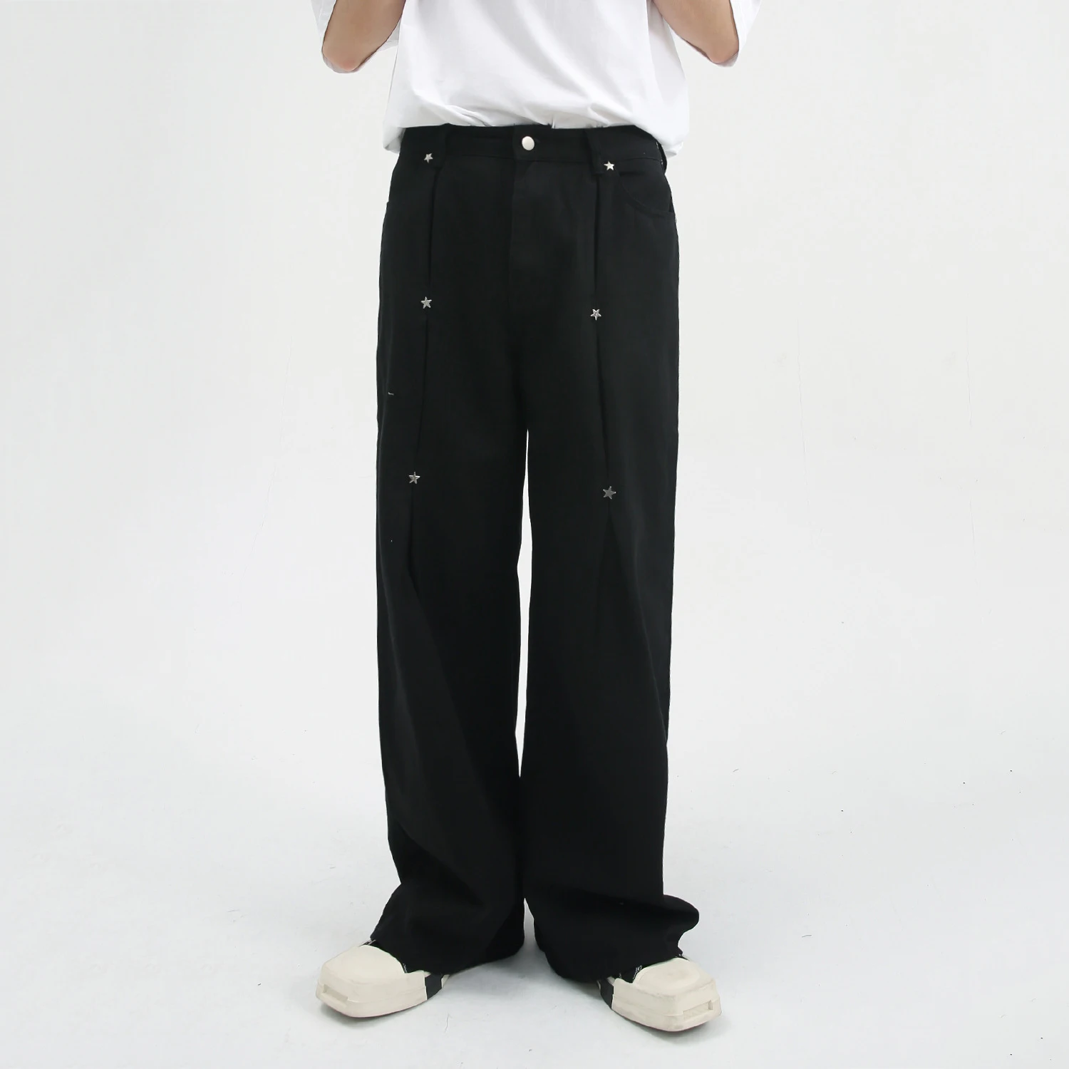 Men's Jeans Star Decoration Casual Jeans Ins High Street Straight Loose Men and Women with The Same Style Korean Fashion Pants
Men's Jeans Star Decoration Casual Jeans Ins High Street Straight Loose Men and Women with The Same Style Korean Fashion Pants