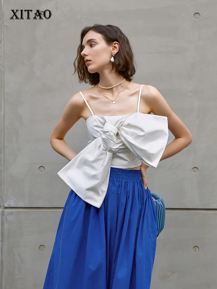 XITAO Solid Color Asymmetrical Camis Fashion Simplicity Temperament Three-dimensional Bow Splicing Women Top Summer New WMD6409
XITAO Solid Color Asymmetrical Camis Fashion Simplicity Temperament Three-dimensional Bow Splicing Women Top Summer New WMD6409