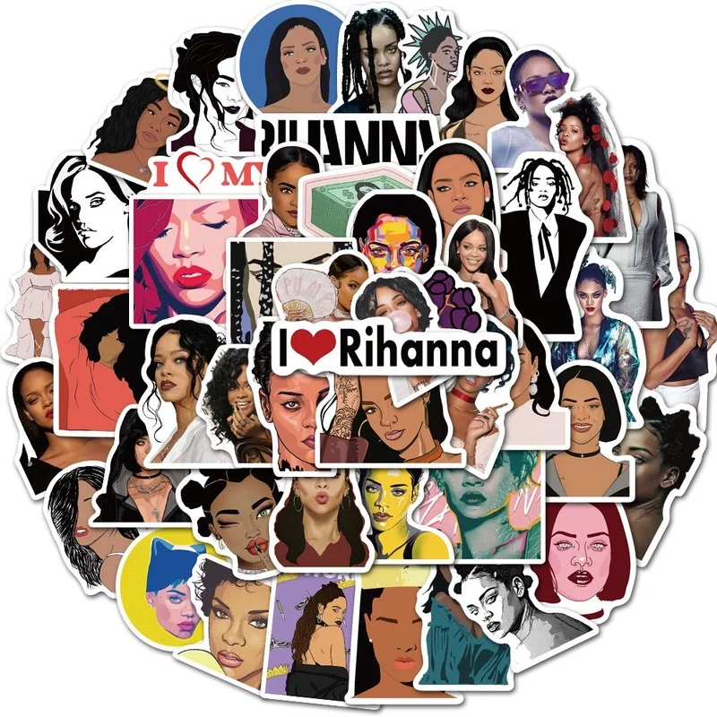 50Pcs American singer Rihanna Anime Stickers Cartoon Stickers DIY Laptop Car Luggage Waterproof Doodle Decorative Sticker
50Pcs American singer Rihanna Anime Stickers Cartoon Stickers DIY Laptop Car Luggage Waterproof Doodle Decorative Sticker