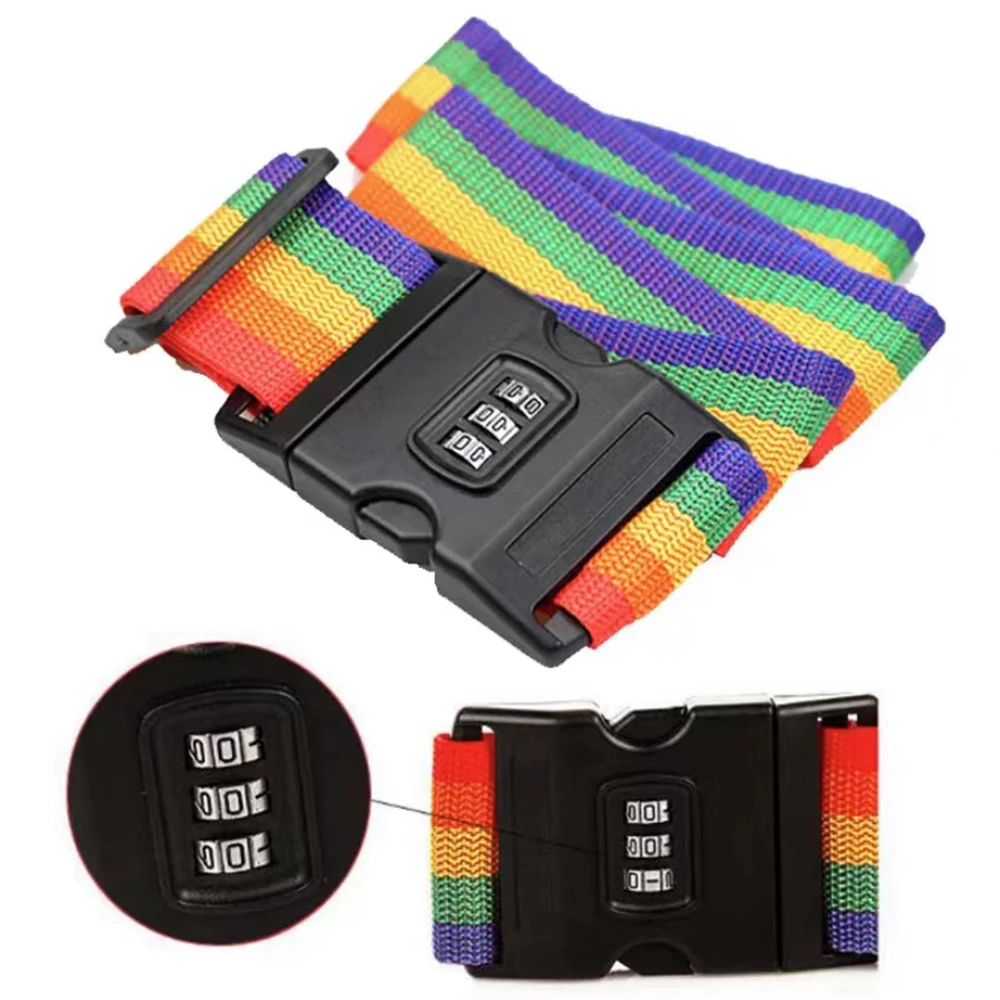 Suitcase Belts Luggage Strap Tie-Down Cord Packing Belt Password Lock Anti-theft Strap Bundling Rope Travel Accessories
Suitcase Belts Luggage Strap Tie-Down Cord Packing Belt Password Lock Anti-theft Strap Bundling Rope Travel Accessories