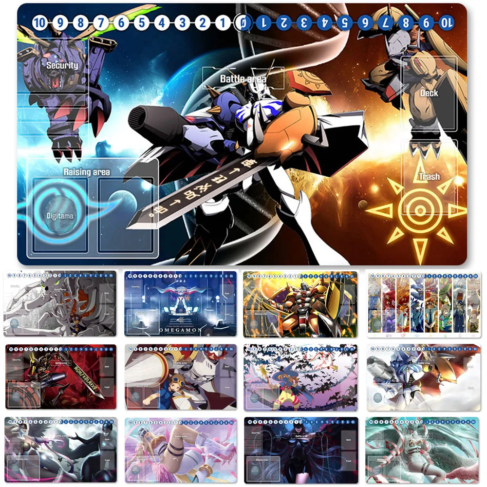 

HOT Board Game DTCG Playmat Table Mat Size 60X35 cm Mousepad Play Mats Compatible for Digimon TCG CCG RPG-1583870