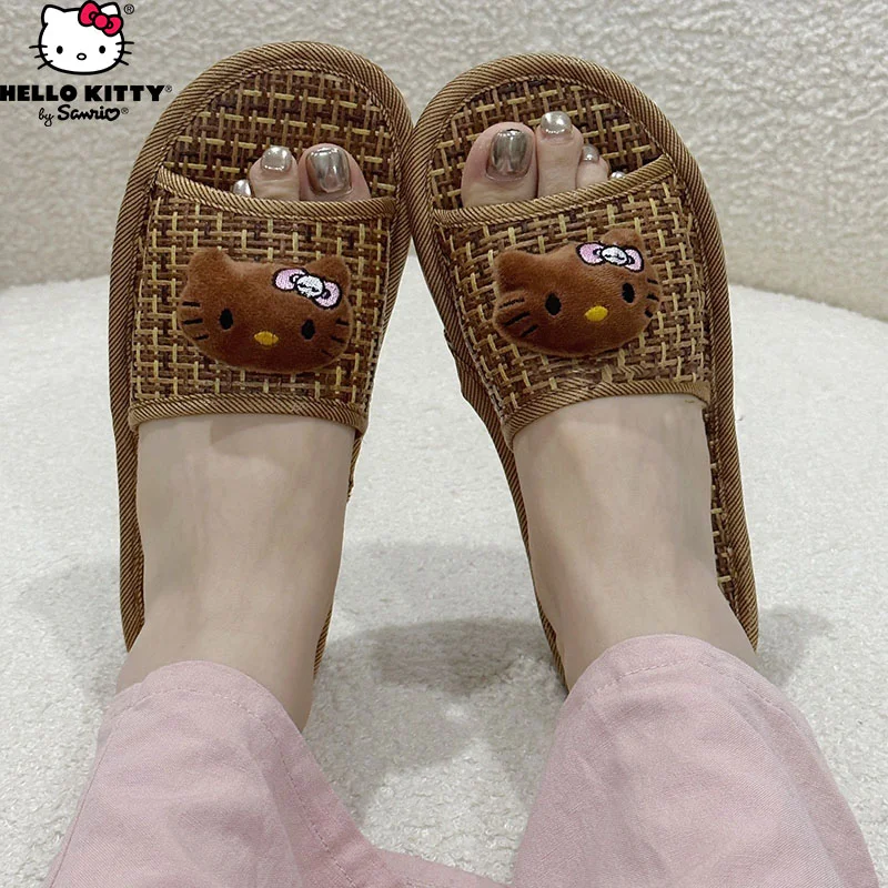 Sanrio Hello Kitty Slippers 2023 New Summer Women Breathable Cool Fashion Cartoon Anime Cute Indoor Bathroom Home Couple Models
Sanrio Hello Kitty Slippers 2023 New Summer Women Breathable Cool Fashion Cartoon Anime Cute Indoor Bathroom Home Couple Models