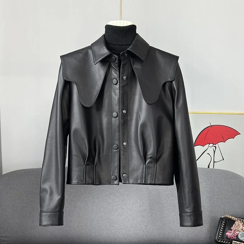 2022 Autumn Spring Pu Jacket Women New Korean Style Long Sleeve Small Black Short Top Fashion Leather Coat Woman Jacket
2022 Autumn Spring Pu Jacket Women New Korean Style Long Sleeve Small Black Short Top Fashion Leather Coat Woman Jacket