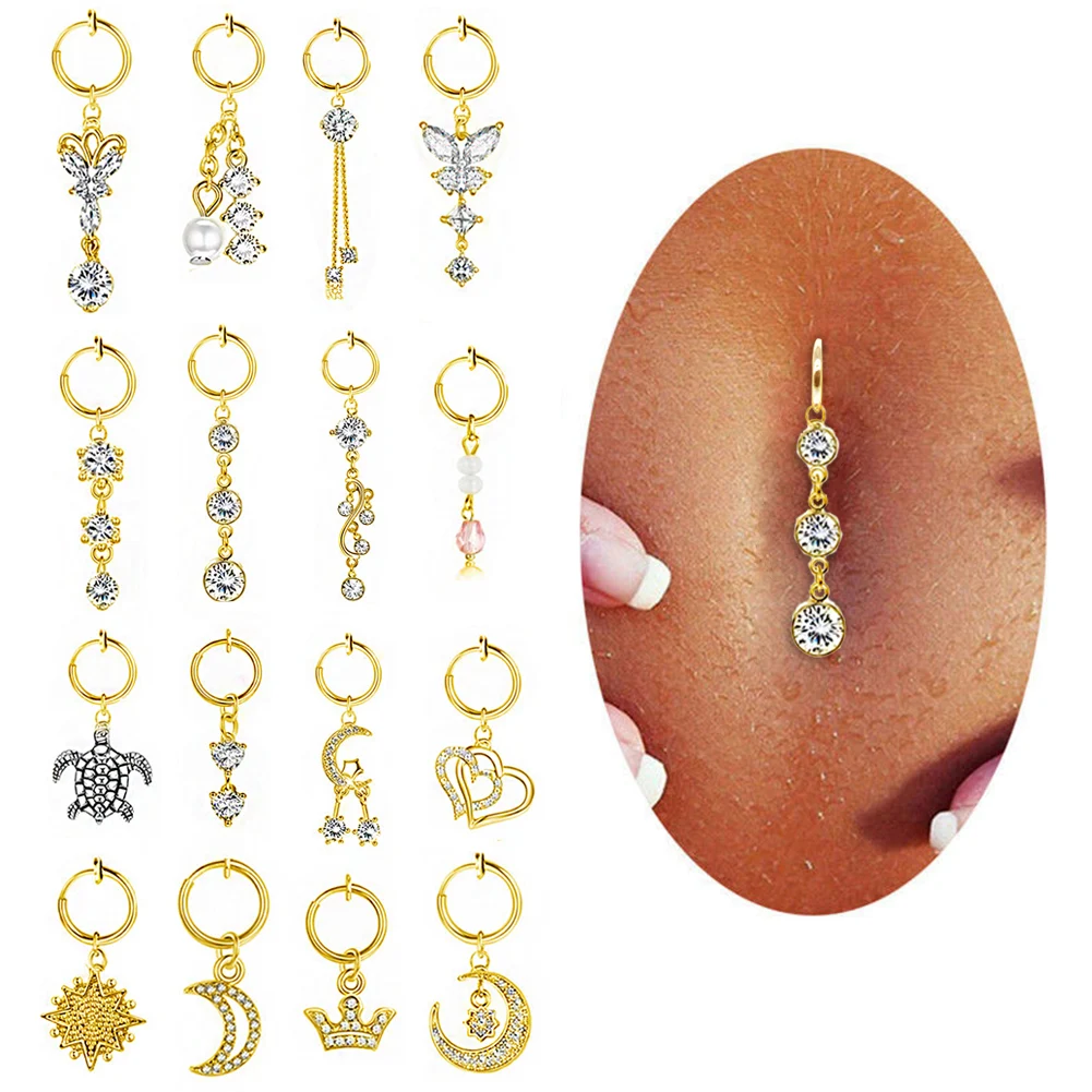 1Pcs Fake Belly Ring Butterfly Fake Belly Piercing Clip on Umbilical Navel Belly Button Cartilage Clip on Earrings Body Jewelry
1Pcs Fake Belly Ring Butterfly Fake Belly Piercing Clip on Umbilical Navel Belly Button Cartilage Clip on Earrings Body Jewelry