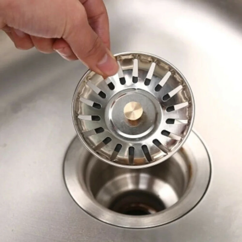 Kitchen Stainless Steel Sink Waste Strainer Plug Drain Stopper Basket Filter Tools Kitchen Sink Waste Strainer Kitchen Tools
Kitchen Stainless Steel Sink Waste Strainer Plug Drain Stopper Basket Filter Tools Kitchen Sink Waste Strainer Kitchen Tools