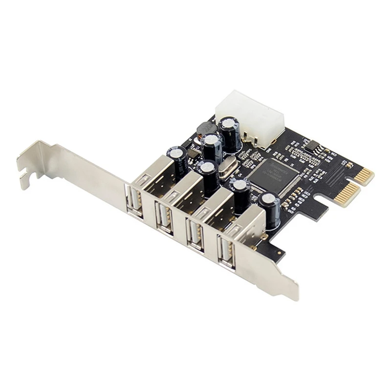 PCI-E to 4 Ports USB 2.0 Converter Card PCIE USB2.0 Adapter Card MCS9990 Chipset Allows Hot-Swapping
PCI-E to 4 Ports USB 2.0 Converter Card PCIE USB2.0 Adapter Card MCS9990 Chipset Allows Hot-Swapping