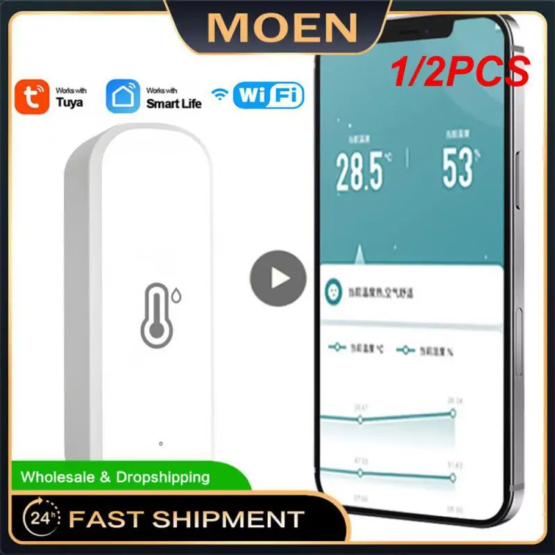 1/2PCS Zigbee 3.0 Wifi Tuya Temperature Humidity Sensor Smart Home Thermometer Hygrometer Detector With Alexa Smart Life
1/2PCS Zigbee 3.0 Wifi Tuya Temperature Humidity Sensor Smart Home Thermometer Hygrometer Detector With Alexa Smart Life