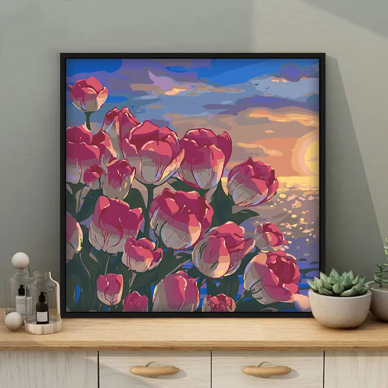 Tulip Diy Digital Oil Painting Hand-painted Poster Flower Landscape Hand-painted Beautiful Hanging Painting Decorative Painting
Tulip Diy Digital Oil Painting Hand-painted Poster Flower Landscape Hand-painted Beautiful Hanging Painting Decorative Painting
