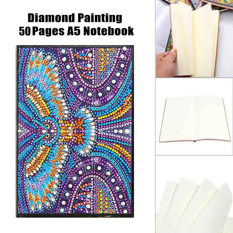 50 Pages A5 Diamond Painting Notebook DIY Special Shaped Diamond Painting Creative Diary Book Notepad Kids Students Craft Gift
50 Pages A5 Diamond Painting Notebook DIY Special Shaped Diamond Painting Creative Diary Book Notepad Kids Students Craft Gift