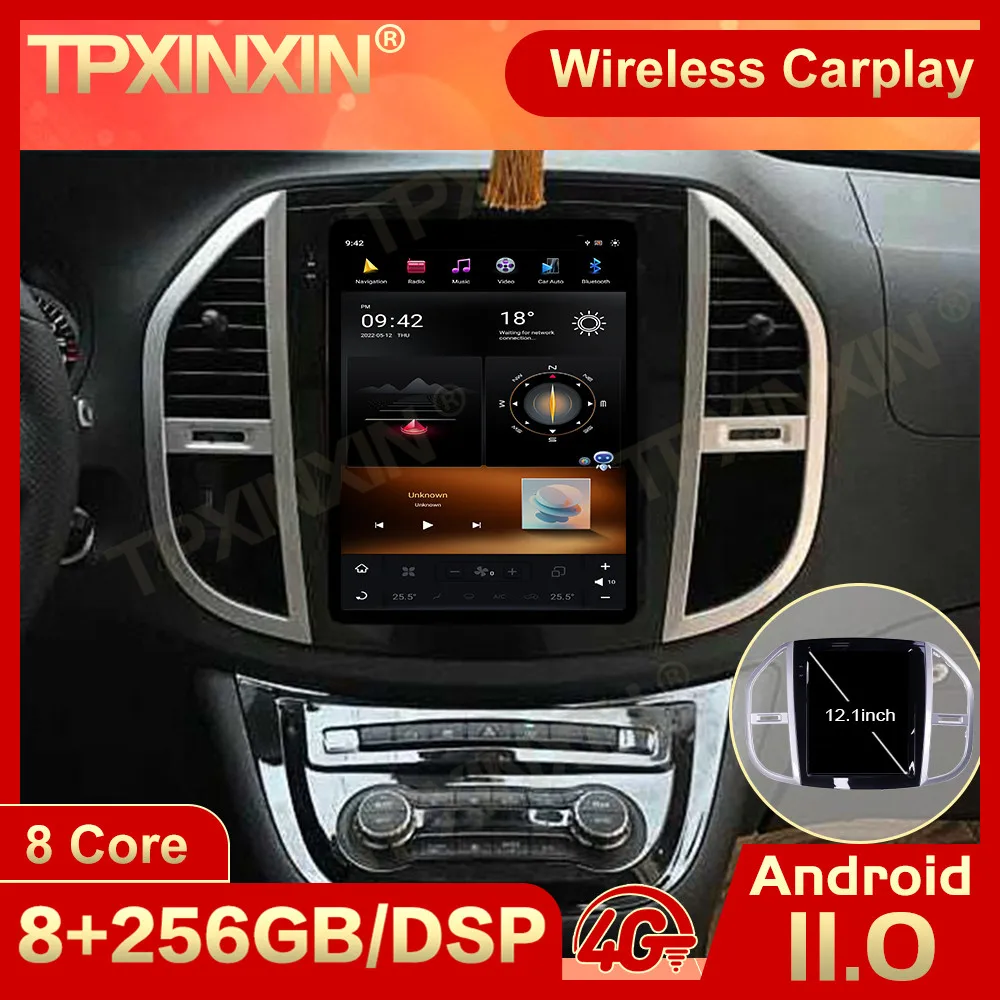 Радио-приемник с экраном Tesla Qualcomm Android 11 для Mercedes-Benz Vito 2016 2017 2018 2019 GPS Navi видеоплеер ISP
Радио-приемник с экраном Tesla Qualcomm Android 11 для Mercedes-Benz Vito 2016 2017 2018 2019 GPS Navi видеоплеер ISP