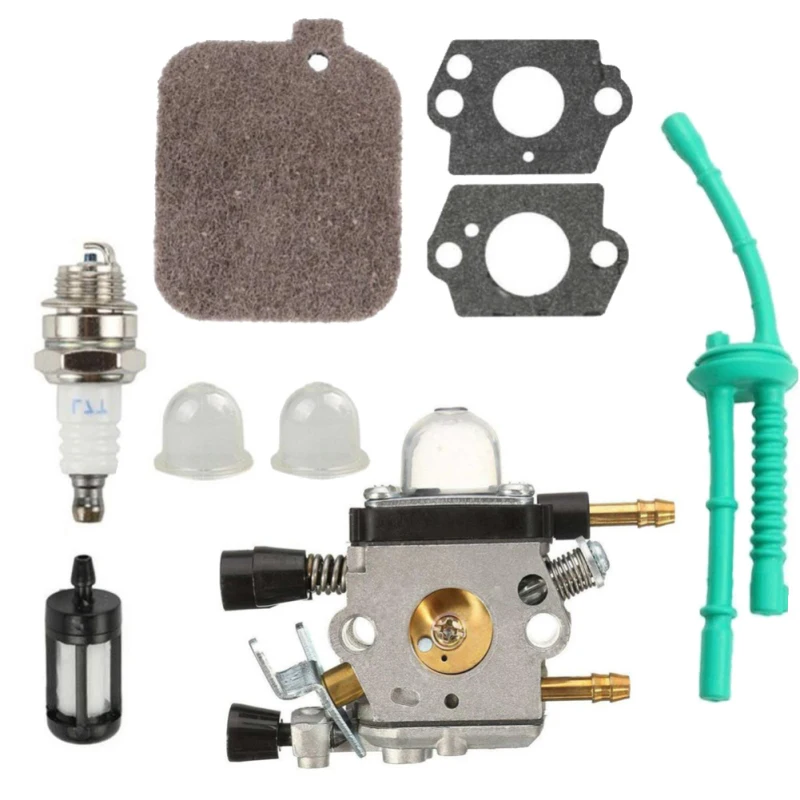 

Carburetor Kit For Carb Stihl BG45 BG46 BG55 BG65 BG85 SH55 SH85 StringTrimmer Weed Eater With Air Fuel Filter Line Gasket Carb