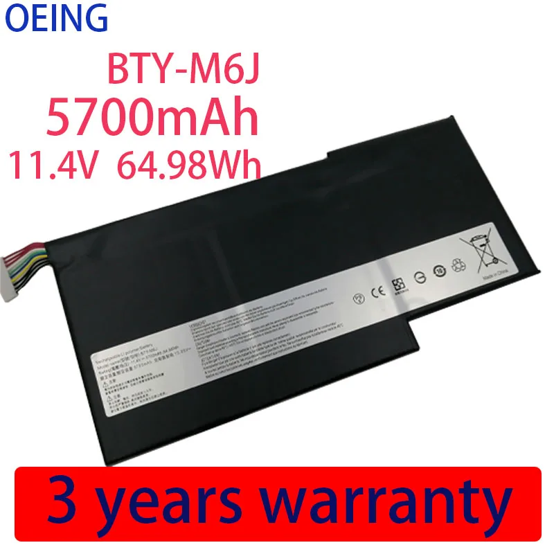 New BTY-M6J Laptop Battery For MSI GS63VR GS73VR 6RF-001US BP-16K1-31 9N793J200 Tablet PC MS-17B1 MS-16K2
New BTY-M6J Laptop Battery For MSI GS63VR GS73VR 6RF-001US BP-16K1-31 9N793J200 Tablet PC MS-17B1 MS-16K2