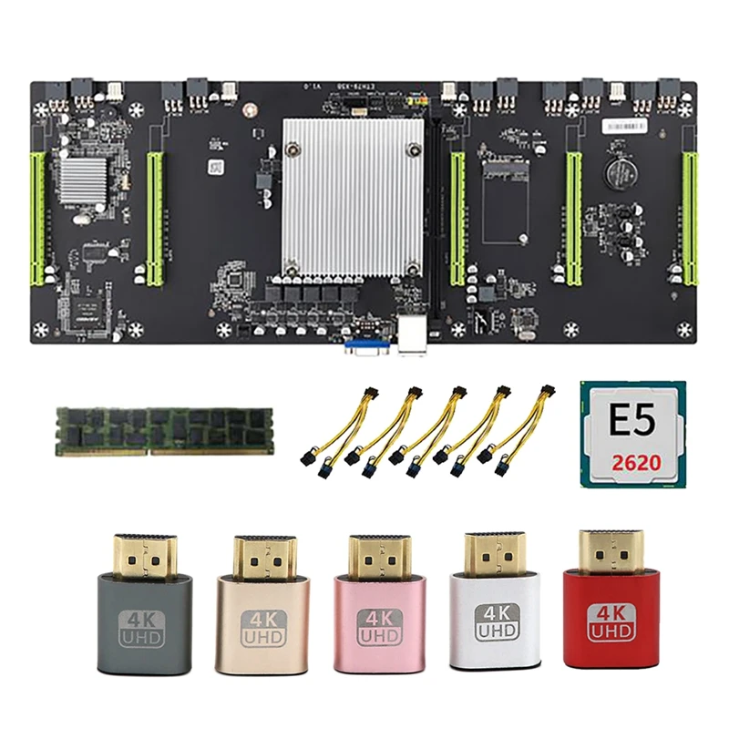 Семейная материнская плата для майнинга BTC с процессором E5 2620 + ОЗУ DDR3 8 ГБ + адаптер виртуального дисплея + кабель питания LGA2011 5pcie16x 80 мм
Семейная материнская плата для майнинга BTC с процессором E5 2620 + ОЗУ DDR3 8 ГБ + адаптер виртуального дисплея + кабель питания LGA2011 5pcie16x 80 мм