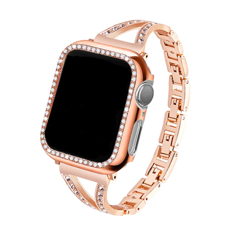 Women Diamond Bracelet for Apple Watch Band Series 7 6 SE 5 4 3 Adjustable Metal Strap for iWatch 41mm 45mm 40mm 44mm 38mm 42mm
Women Diamond Bracelet for Apple Watch Band Series 7 6 SE 5 4 3 Adjustable Metal Strap for iWatch 41mm 45mm 40mm 44mm 38mm 42mm