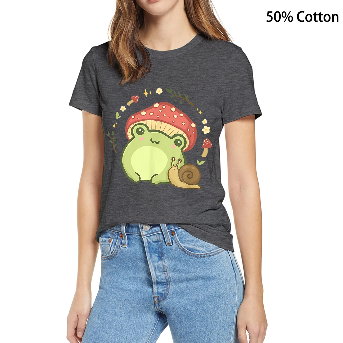 100% Cotton Tee Kawaii Women Unisex Tops Cottagecore Aesthetic Frog Snail Cute Vintage Casual T-Shirt Streetwear Breathable Soft
100% Cotton Tee Kawaii Women Unisex Tops Cottagecore Aesthetic Frog Snail Cute Vintage Casual T-Shirt Streetwear Breathable Soft