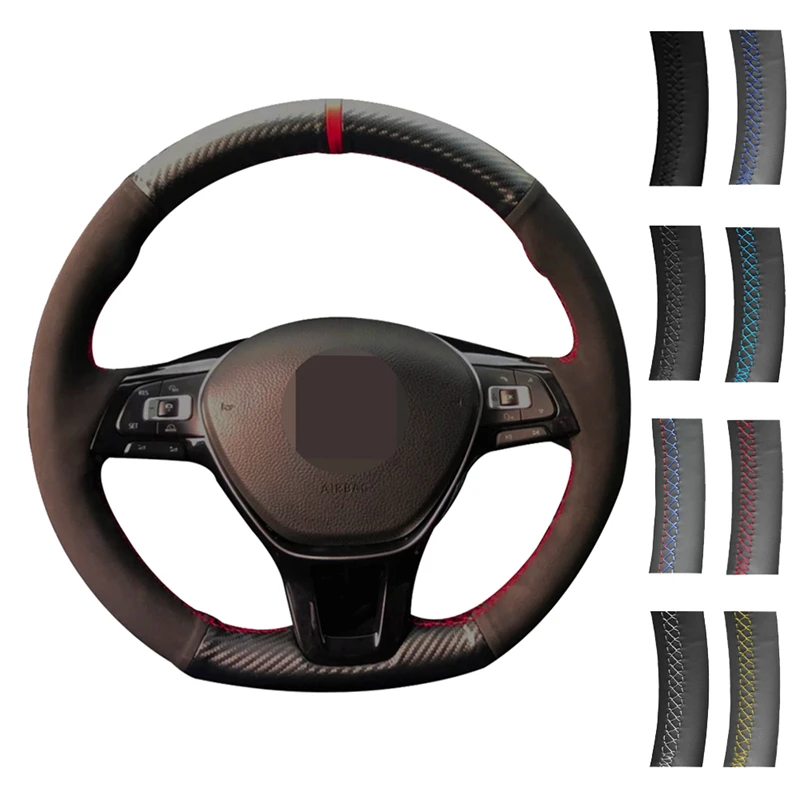 DIY Car Steering Wheel Cover Hand Sewing For Volkswagen VW Golf 7 Mk7 New Polo Jetta Passat B8 Tiguan Sharan Touran Braiding
DIY Car Steering Wheel Cover Hand Sewing For Volkswagen VW Golf 7 Mk7 New Polo Jetta Passat B8 Tiguan Sharan Touran Braiding