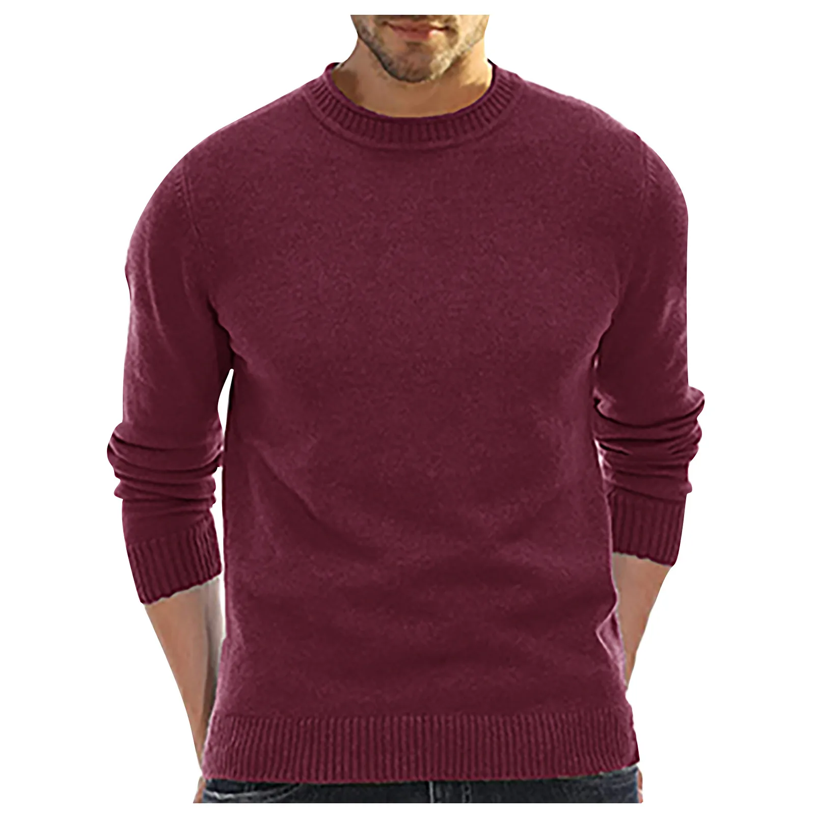 Fashion Men's Autumn And Winter Casual Knitted Solid Colors Long Sleeve Round Neck Warm Slim Sweater Pullover Tops Pull Homme#g3
Fashion Men's Autumn And Winter Casual Knitted Solid Colors Long Sleeve Round Neck Warm Slim Sweater Pullover Tops Pull Homme#g3