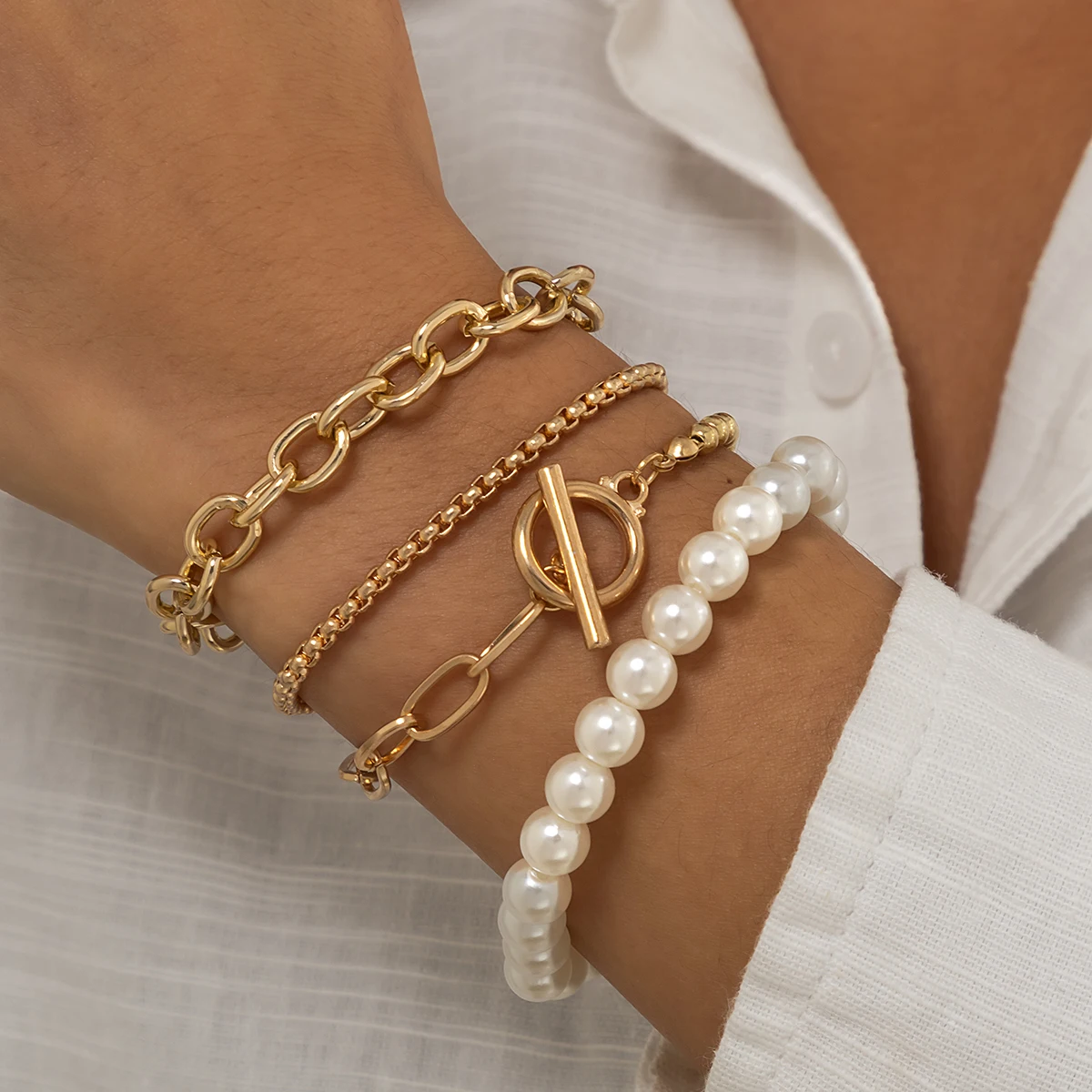 4Pcs/Sets Bohemia Multilayer Beads Link Chain Pearls Bracelet for Women Luxury Jewelry Sets Bracelets 2022 New Trendy Gift
4Pcs/Sets Bohemia Multilayer Beads Link Chain Pearls Bracelet for Women Luxury Jewelry Sets Bracelets 2022 New Trendy Gift
