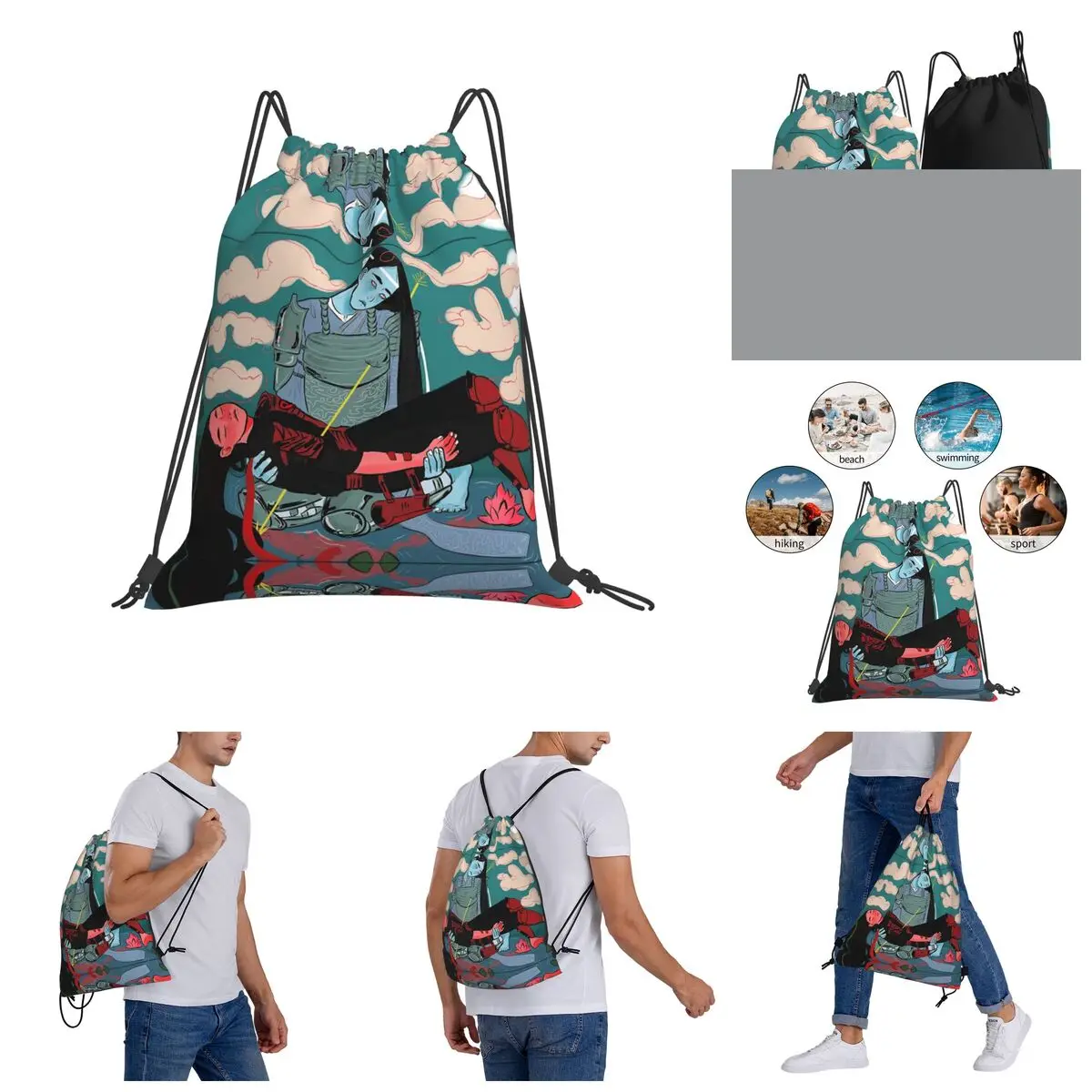 Wangxian Knights Photographic Print Drawstring Bags Gym Bag Hot Sale Backpack Cool R246 Knapsack
Wangxian Knights Photographic Print Drawstring Bags Gym Bag Hot Sale Backpack Cool R246 Knapsack