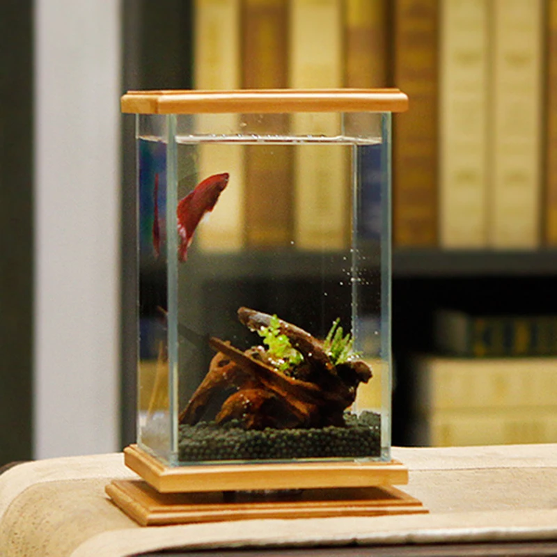 Guppy Silent Mini Goldfish Bowl Ecological Glass Small Breeding Box Desktop Betta Living Room Bocal Poisson Indoor Supplies
Guppy Silent Mini Goldfish Bowl Ecological Glass Small Breeding Box Desktop Betta Living Room Bocal Poisson Indoor Supplies