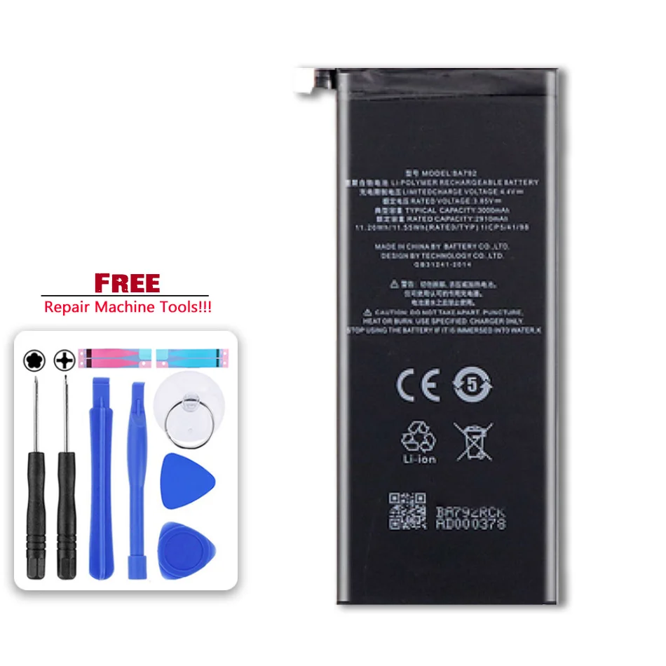 3000mAh For Meizu Pro 7 BA792 Extreme Replacement Battery For Meizu Pro 7 BA792 Bateria Mobile Phone Batteries Tools
3000mAh For Meizu Pro 7 BA792 Extreme Replacement Battery For Meizu Pro 7 BA792 Bateria Mobile Phone Batteries Tools
