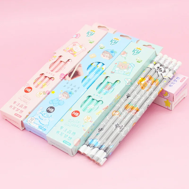 10 Pcs/pack Pencil Wholesale Cartoon Hb Pencil Children Study Stationery Pupil Prize Belt Eraser Pencil School Supplies
10 Pcs/pack Pencil Wholesale Cartoon Hb Pencil Children Study Stationery Pupil Prize Belt Eraser Pencil School Supplies