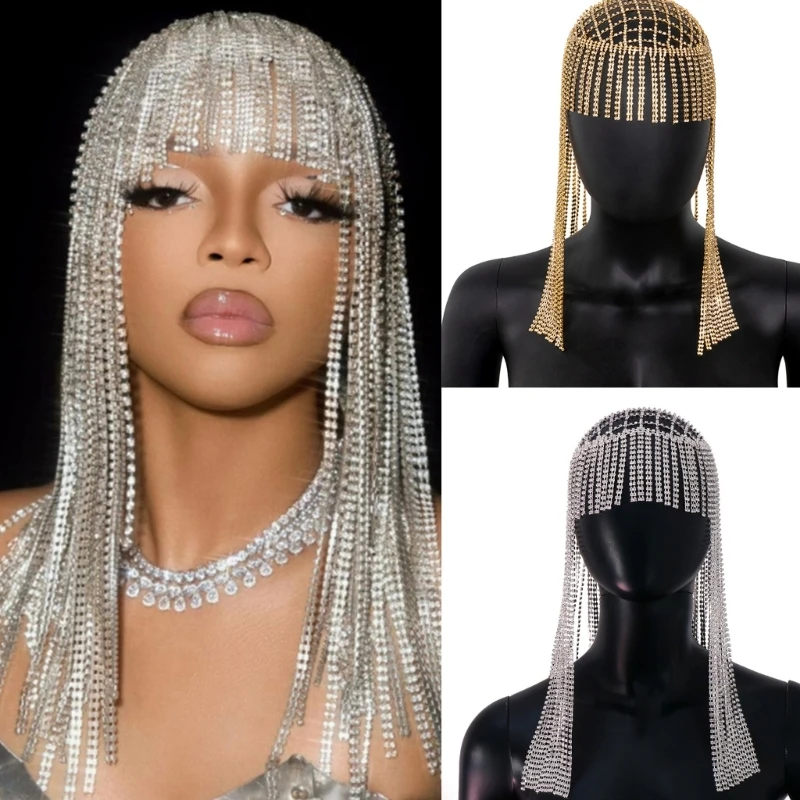 Женская длинная повязка на голову с блестящими кристаллами
Женская длинная повязка на голову с блестящими кристаллами