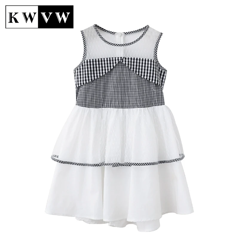 KWVW Summer New Girl Dresses 4-18 Year Kids Black White Stripes Gauze Skirt Casual Breathable Children Students Fashion Clothes
KWVW Summer New Girl Dresses 4-18 Year Kids Black White Stripes Gauze Skirt Casual Breathable Children Students Fashion Clothes