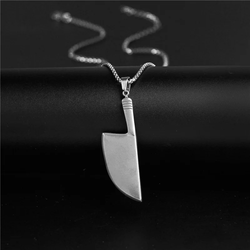 2022 Domineering Creative Kitchen Knife Necklace Unisex Stainless Steel Necklace Fashion Hip-hop Pendant Jewelry 
2022 Domineering Creative Kitchen Knife Necklace Unisex Stainless Steel Necklace Fashion Hip-hop Pendant Jewelry