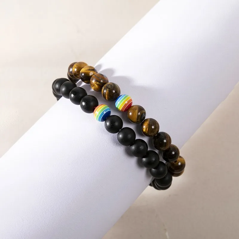 Ins Wind Design Feeling Rainbow Stone Lovers Bracelet Men and Women Magnetic Hand String Suit Bracelet Couple Bangle
Ins Wind Design Feeling Rainbow Stone Lovers Bracelet Men and Women Magnetic Hand String Suit Bracelet Couple Bangle