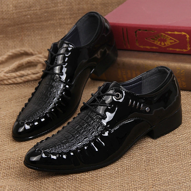 Men's Crocodile Dress Leather Shoes Lace-Up Wedding Party Shoes Mens Business Office Oxfords Shoes for Men
Men's Crocodile Dress Leather Shoes Lace-Up Wedding Party Shoes Mens Business Office Oxfords Shoes for Men