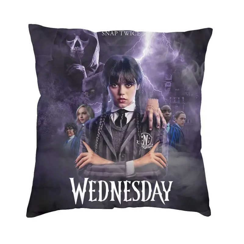 Movie TV Wednesday Addams Pillow Case 45x45cm Decor Home Supernatural Comedy Modern Cushion Cover Square Pillowcase
Movie TV Wednesday Addams Pillow Case 45x45cm Decor Home Supernatural Comedy Modern Cushion Cover Square Pillowcase