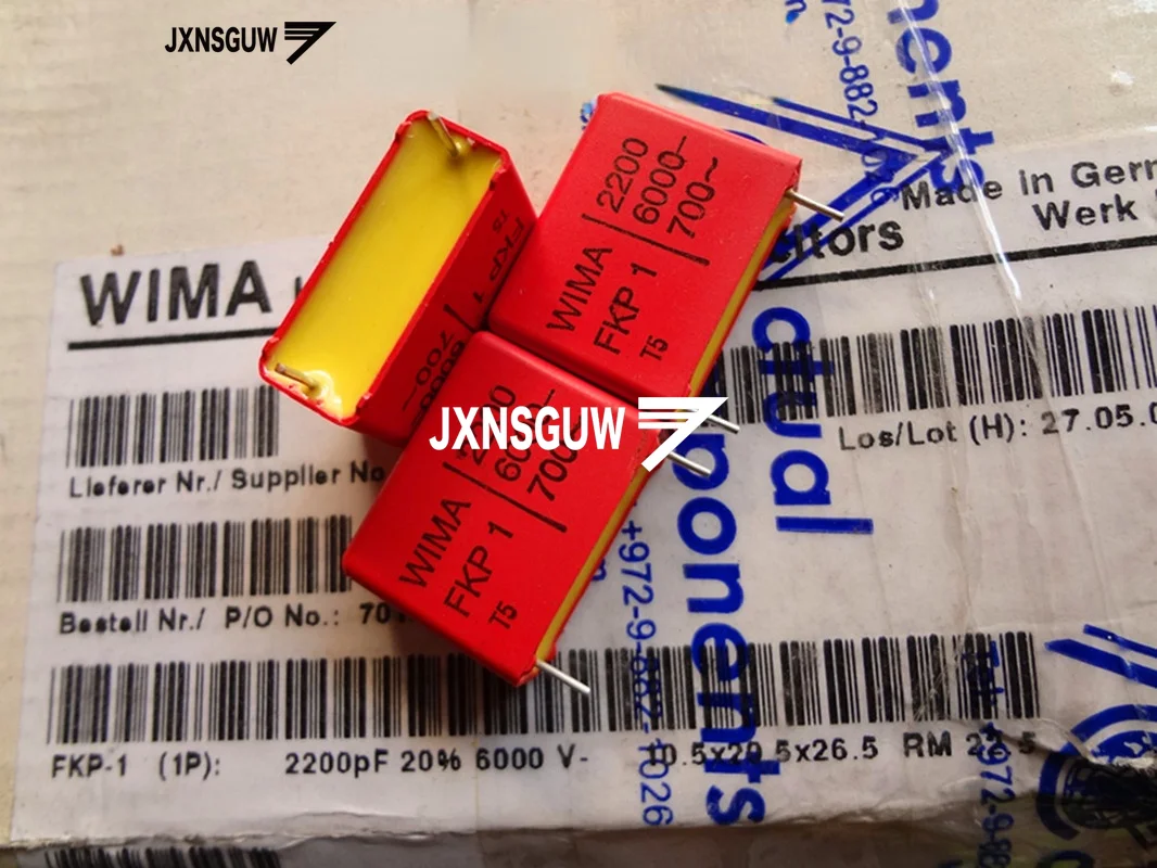 10PCS WIMA FKP1 2200PF6000V P22.5MM Film capacitor 222/6000V Electrolytic Capacitor 2200PF 6KV 0.0022UF 222 Red
10PCS WIMA FKP1 2200PF6000V P22.5MM Film capacitor 222/6000V Electrolytic Capacitor 2200PF 6KV 0.0022UF 222 Red