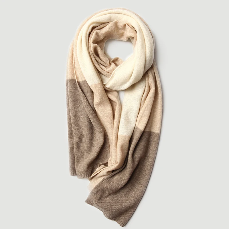 Donna-in Luxury Cashmere Couple Scarves Grey Taupe Knitted Warm Wool Scarf Warm Winter 70 x 180 CM Big Size
Donna-in Luxury Cashmere Couple Scarves Grey Taupe Knitted Warm Wool Scarf Warm Winter 70 x 180 CM Big Size
