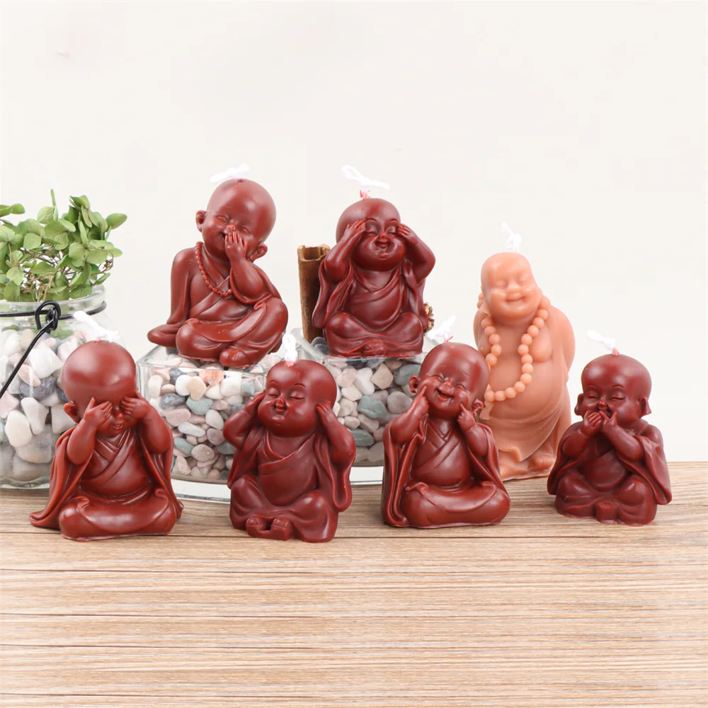 3D Buddhist Silicone Mold DIY Handmade Novice Monk Shape Plaster Clay Candle Making Mould Buddha Statu Crafts Decoration
3D Buddhist Silicone Mold DIY Handmade Novice Monk Shape Plaster Clay Candle Making Mould Buddha Statu Crafts Decoration