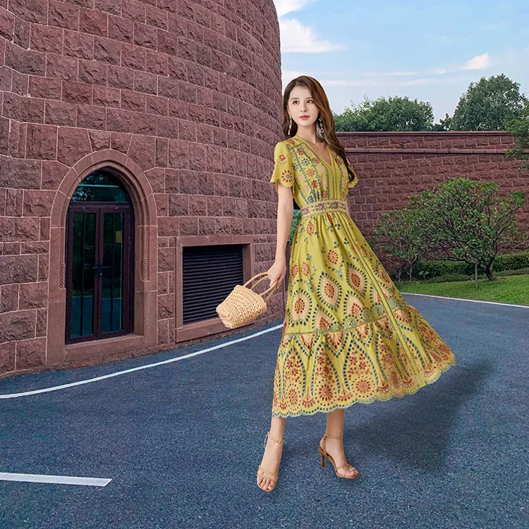 Elegant Dresses For Women 2022 Summer Female Luxury Designer Festival Clothing High Quality Fashion Brand Birthday Party Outfits
Elegant Dresses For Women 2022 Summer Female Luxury Designer Festival Clothing High Quality Fashion Brand Birthday Party Outfits
