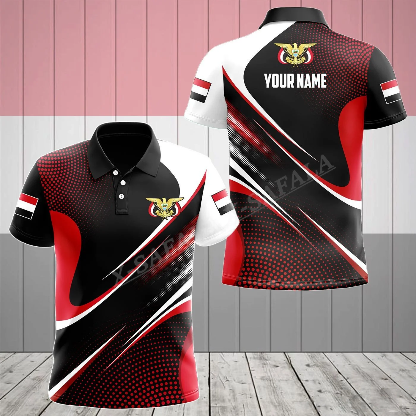 Yemen Country Flag Emblem Customized 3D Printed Physical Culture Polo Shirt Men Collar Short Sleeve StreetWear Summer Clothing-8 
Yemen Country Flag Emblem Customized 3D Printed Physical Culture Polo Shirt Men Collar Short Sleeve StreetWear Summer Clothing-8