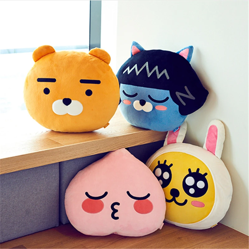 Cartoon Anime Series Kakao APEACH RYAN MUZI TUBE Plush Pillow Soft Sofa Cushion Kawaii Room Decor Birthday Gifts for Girls
Cartoon Anime Series Kakao APEACH RYAN MUZI TUBE Plush Pillow Soft Sofa Cushion Kawaii Room Decor Birthday Gifts for Girls