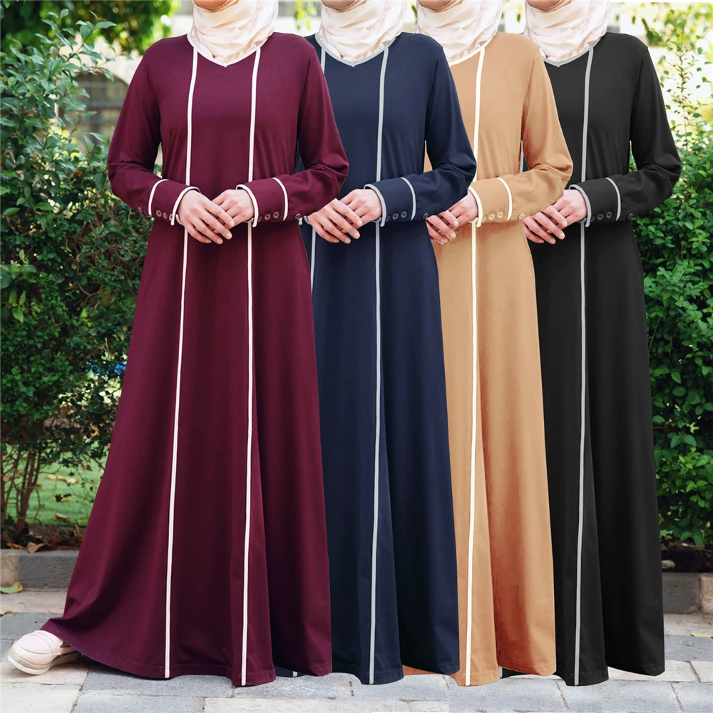 2023 New Ladies Maxi Abaya Dresses Vintage Islamic Dress Solid Color Long Sleeve Women Muslim Kaftan Muslim Clothes Turkey Dress
2023 New Ladies Maxi Abaya Dresses Vintage Islamic Dress Solid Color Long Sleeve Women Muslim Kaftan Muslim Clothes Turkey Dress