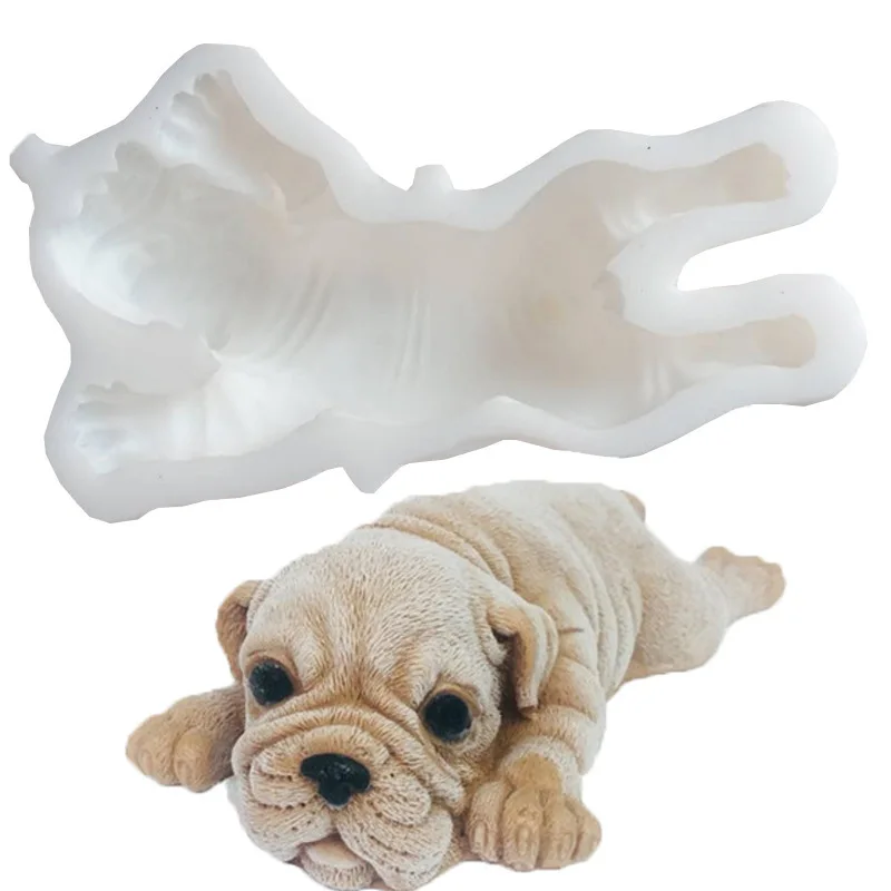 

3D Dog Shaped Fondant Silicone Mold Chocolate Pudding Candy Cookies Bread Pastry Mould Kitchen Cake Baking Decorating Tools