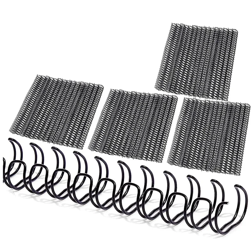 100 Pcs Twin Loop Wire Binding Double Loop Wire Binding Rings Wire Cinch 3/8 In, 3:1 Pitch 32 Holes (Black)
100 Pcs Twin Loop Wire Binding Double Loop Wire Binding Rings Wire Cinch 3/8 In, 3:1 Pitch 32 Holes (Black)