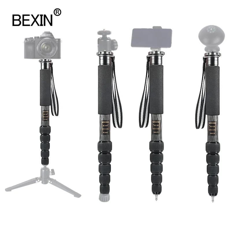 Профессиональный монопод BEXIN P306C из углеродного волокна , путешествие, 6 секций , самый длинный монопод 1600 мм , подходит для SLR камеры, штатив
Профессиональный монопод BEXIN P306C из углеродного волокна , путешествие, 6 секций , самый длинный монопод 1600 мм , подходит для SLR камеры, штатив