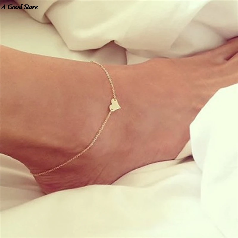 Simple Sexy Foot/Leg/cheville Chain Anklets Bracelets Heart Shape Fashion Brand Vintage Jewelry For Women
Simple Sexy Foot/Leg/cheville Chain Anklets Bracelets Heart Shape Fashion Brand Vintage Jewelry For Women