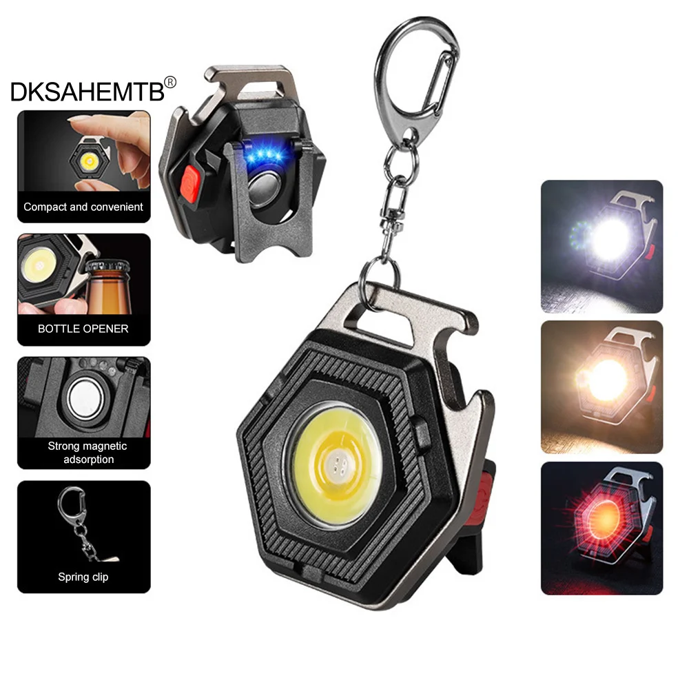 Mini LED Keychain Light Mutifuction Portable USB Rechargeable Pocket Work Light with Corkscrew Outdoor Camping Fishing Climbing
Mini LED Keychain Light Mutifuction Portable USB Rechargeable Pocket Work Light with Corkscrew Outdoor Camping Fishing Climbing