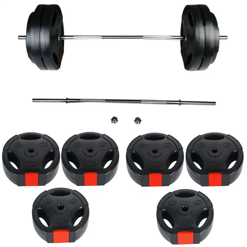 Vinyl Standard 1-Inch Plate Weight Plate for Strength Training, Weightlifting and Crossfit, Pair or Set with Barbell
Vinyl Standard 1-Inch Plate Weight Plate for Strength Training, Weightlifting and Crossfit, Pair or Set with Barbell