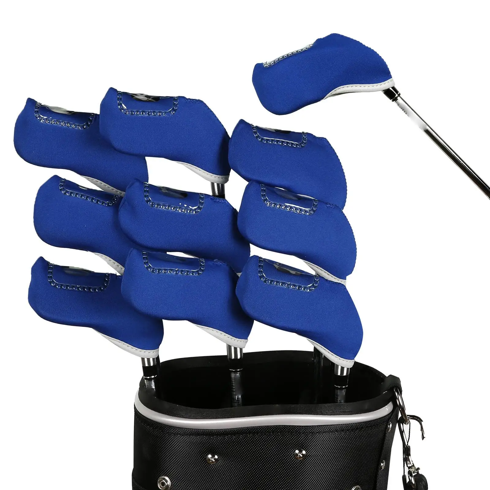 10Pcs Golf Club Headcovers Wrap Socks Head Protector, Visible Window Golf Iron
10Pcs Golf Club Headcovers Wrap Socks Head Protector, Visible Window Golf Iron