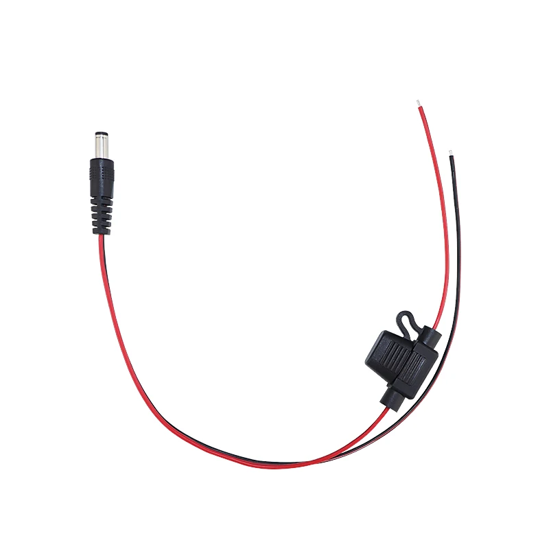DC 5521 Male Plug Waterproof 5A Fuse Block To Open End 20awg Flexible Wire DC Power Pigtail Cable With Fuse Seat
DC 5521 Male Plug Waterproof 5A Fuse Block To Open End 20awg Flexible Wire DC Power Pigtail Cable With Fuse Seat