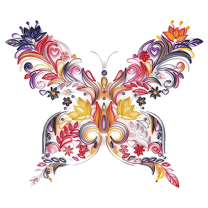 3D Butterfly Quilling Paper Filigree Paintings Wall Decor DIY Quilling Paper Crafts Gifts DIY Quilling Paper Kits
3D Butterfly Quilling Paper Filigree Paintings Wall Decor DIY Quilling Paper Crafts Gifts DIY Quilling Paper Kits