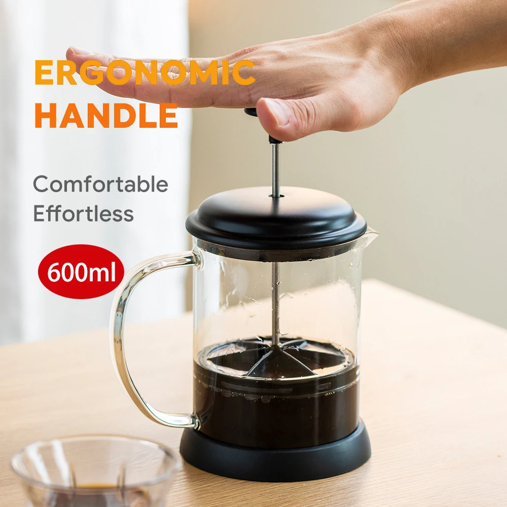 ICAFILas-Mini French Press Pot, стекло, 600 мл, заваривание кофе, чай, Кружка для аэропресса, Кофеварка, путешествия на открытом воздухе, Кемпинг, дом
ICAFILas-Mini French Press Pot, стекло, 600 мл, заваривание кофе, чай, Кружка для аэропресса, Кофеварка, путешествия на открытом воздухе, Кемпинг, дом